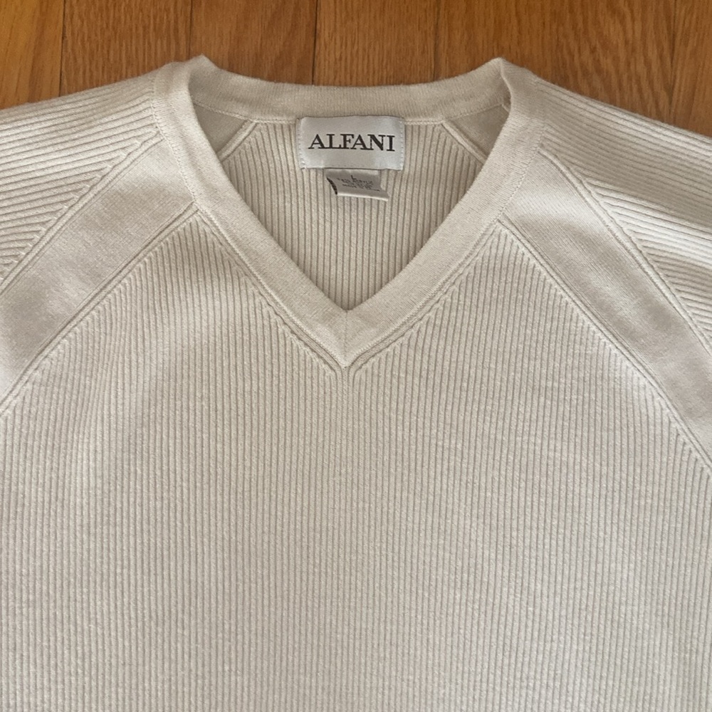 Alfani V Neck Pullover Sweater